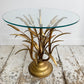 Gold Wheat Sheaf Side Table