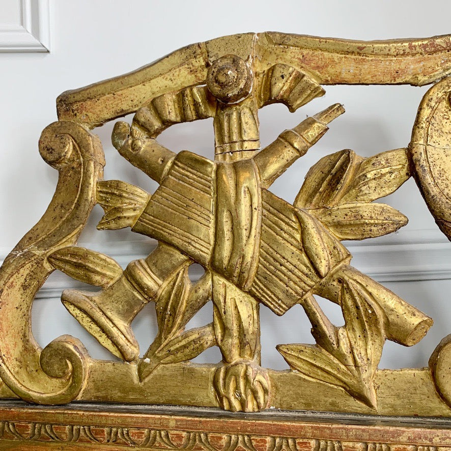 Superb Large 18th Century Louis XVI Gilt Wood Mirror