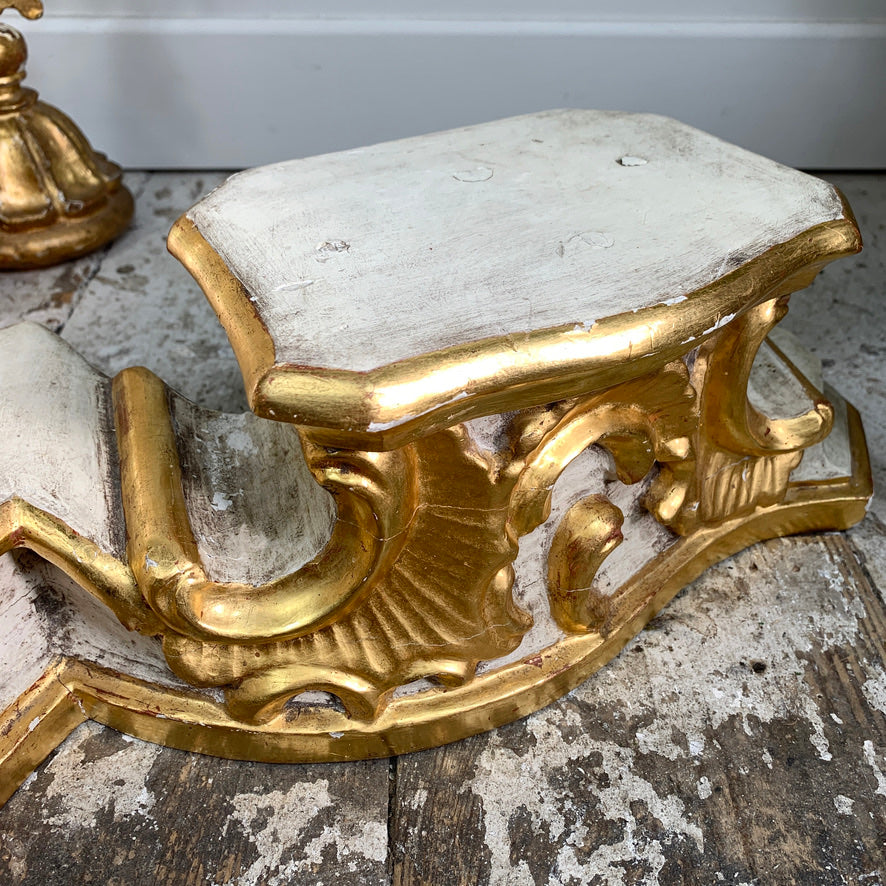 18th Century Gilt Painted Baroque Stand