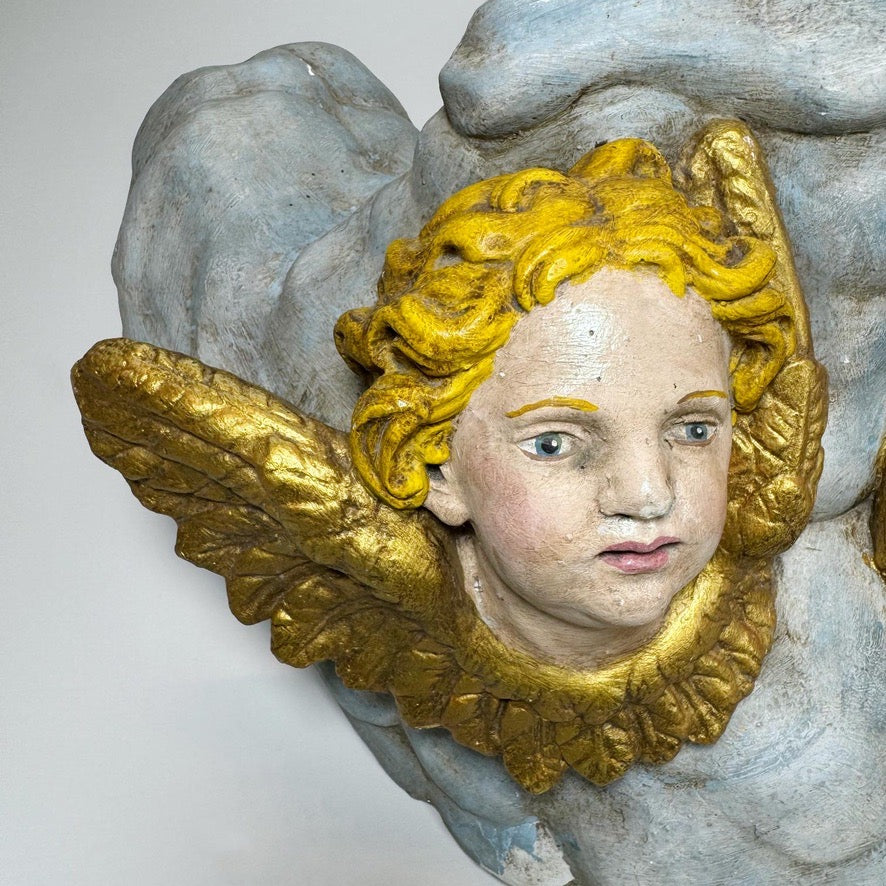Plaster Putto Wall Shelves Circa 1920