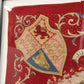 King Edward VII Coronation June 1902 Framed Red Scarf