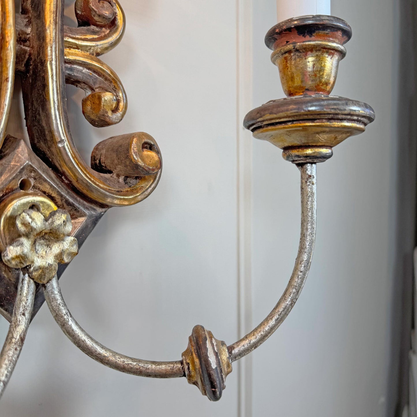 20th Century Italian Gilt Wooden Wall Lights