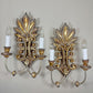20th Century Italian Gilt Wooden Wall Lights