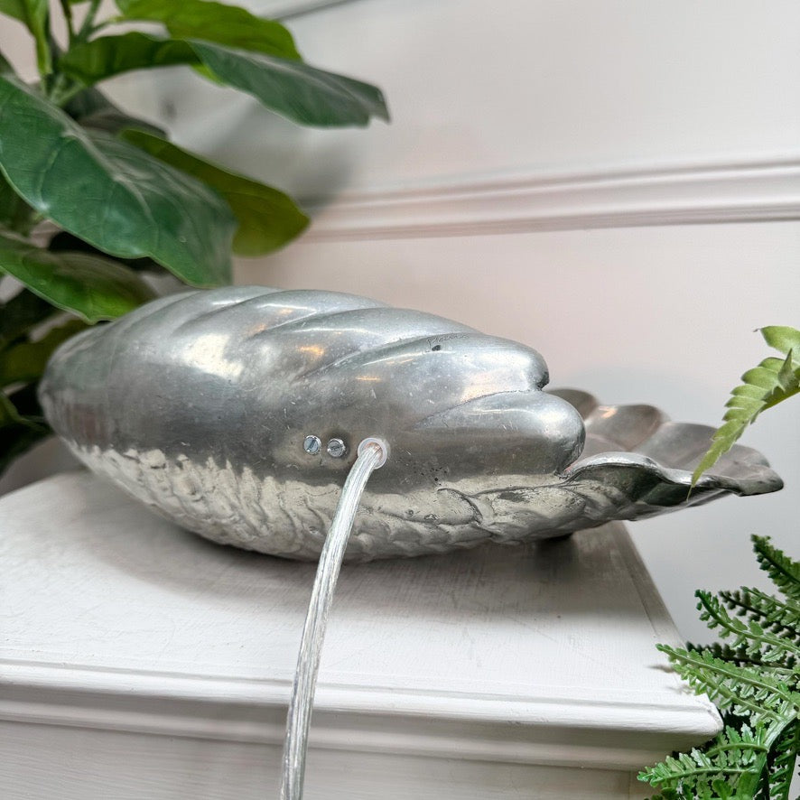 Vincent Garnier Pewter Clam Shell Table Lamp