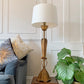 1950's Gold Lotus Flower American Table Lamp by the Marbro Company
