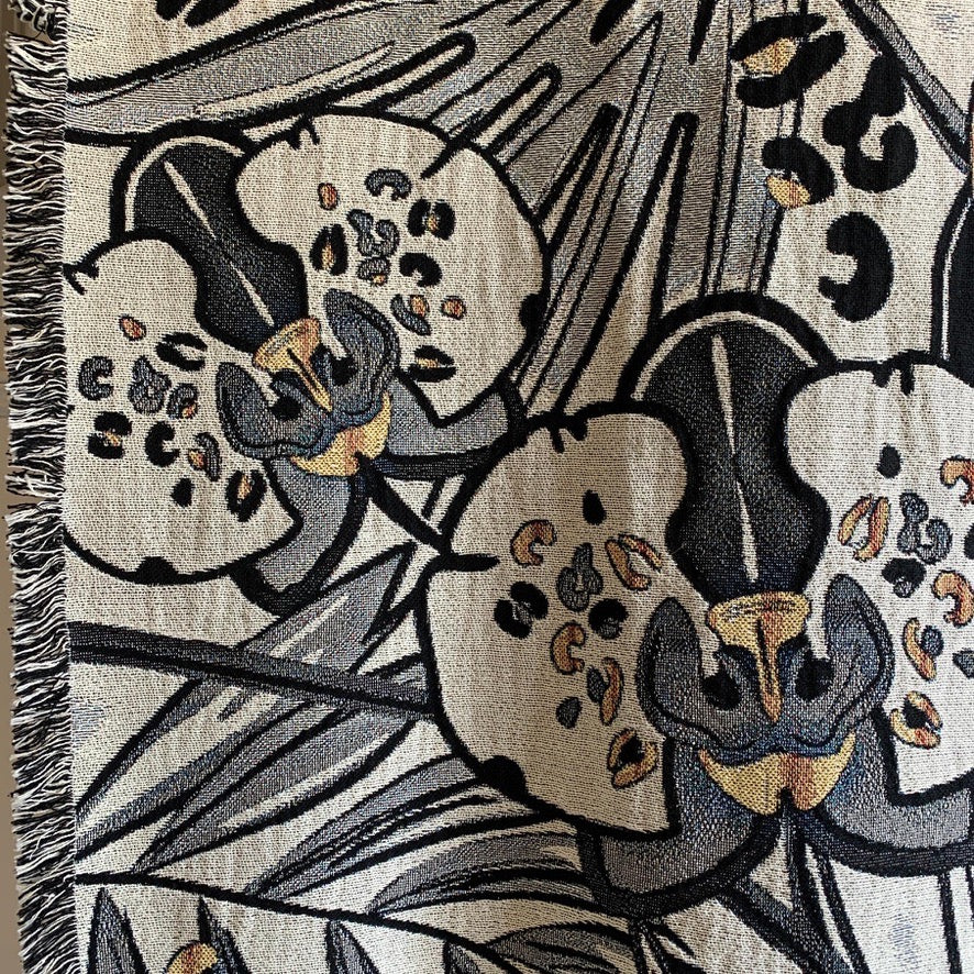 The Tropics Collection 'Hornbill' Woven Throw