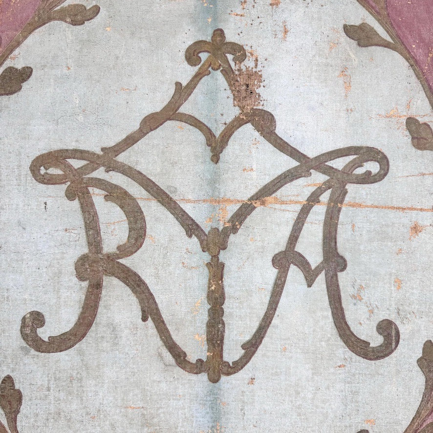 17th Century Wall Hanging oil on canvas of St Leonard of Noblac