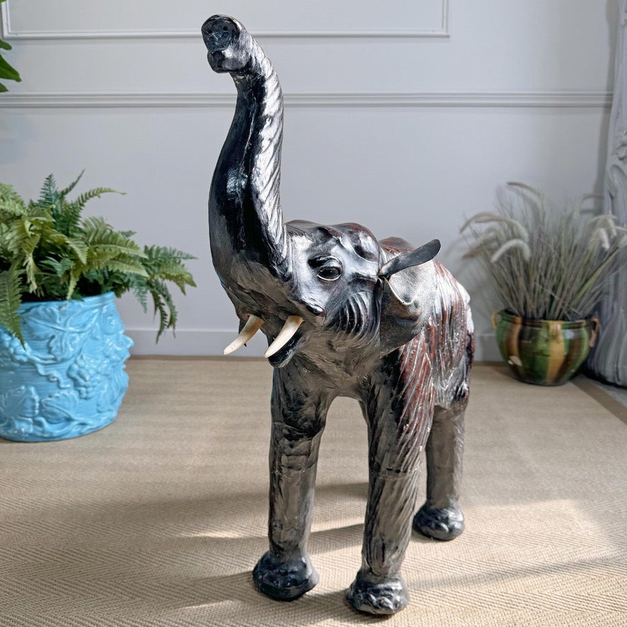 Liberty Of London Leather Elephant Foot Stool
