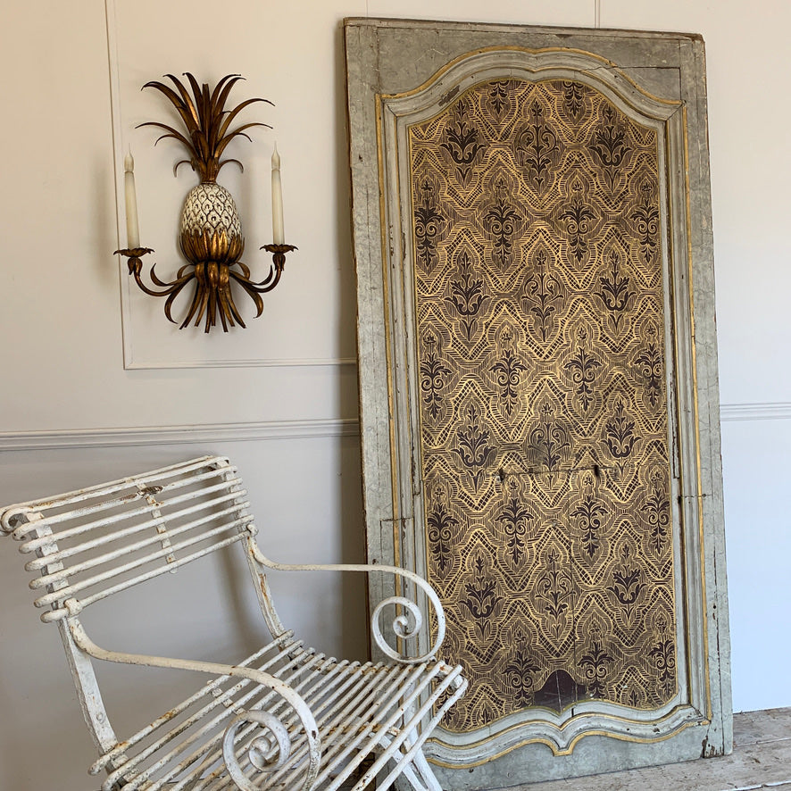 17th C Italian Hand Painted Gilt Chapel Panel