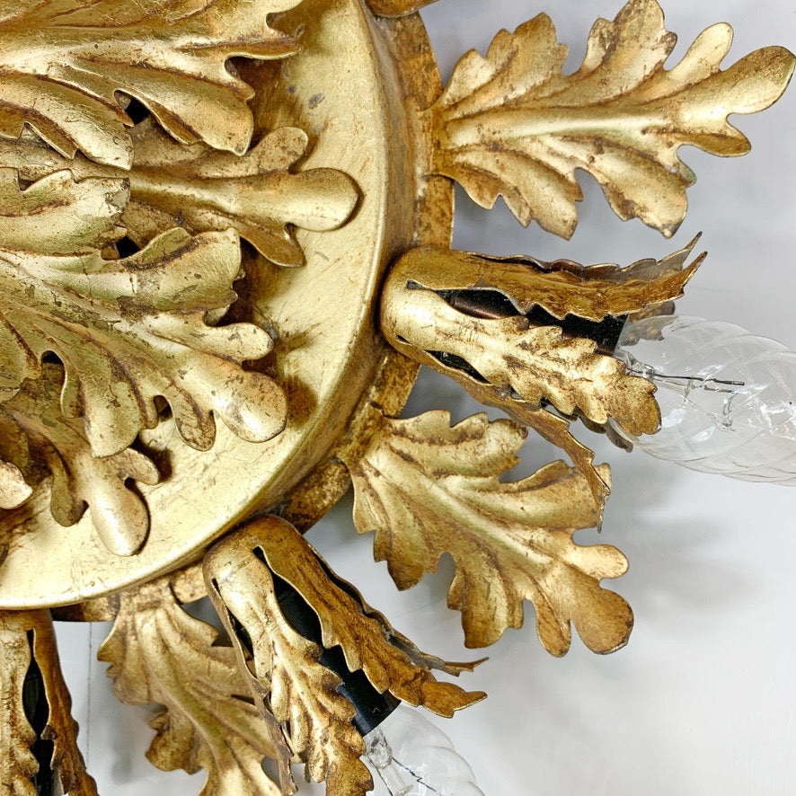 Banci Firenze 1950's Gold Flush Light