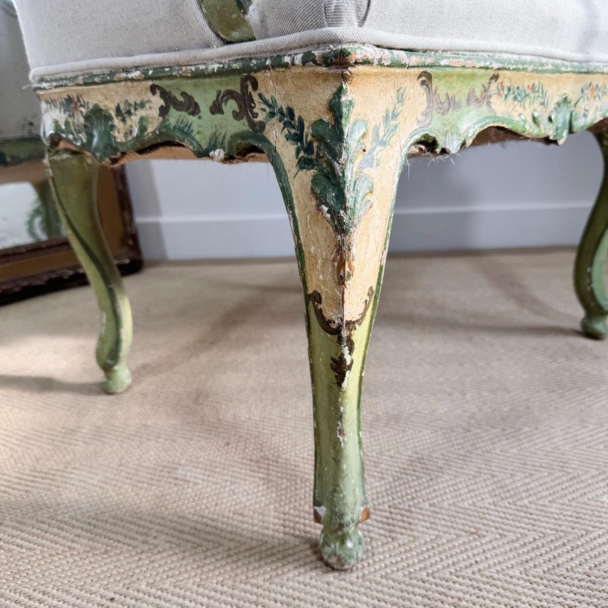 Antique Painted Venetian Chair Circa 1820