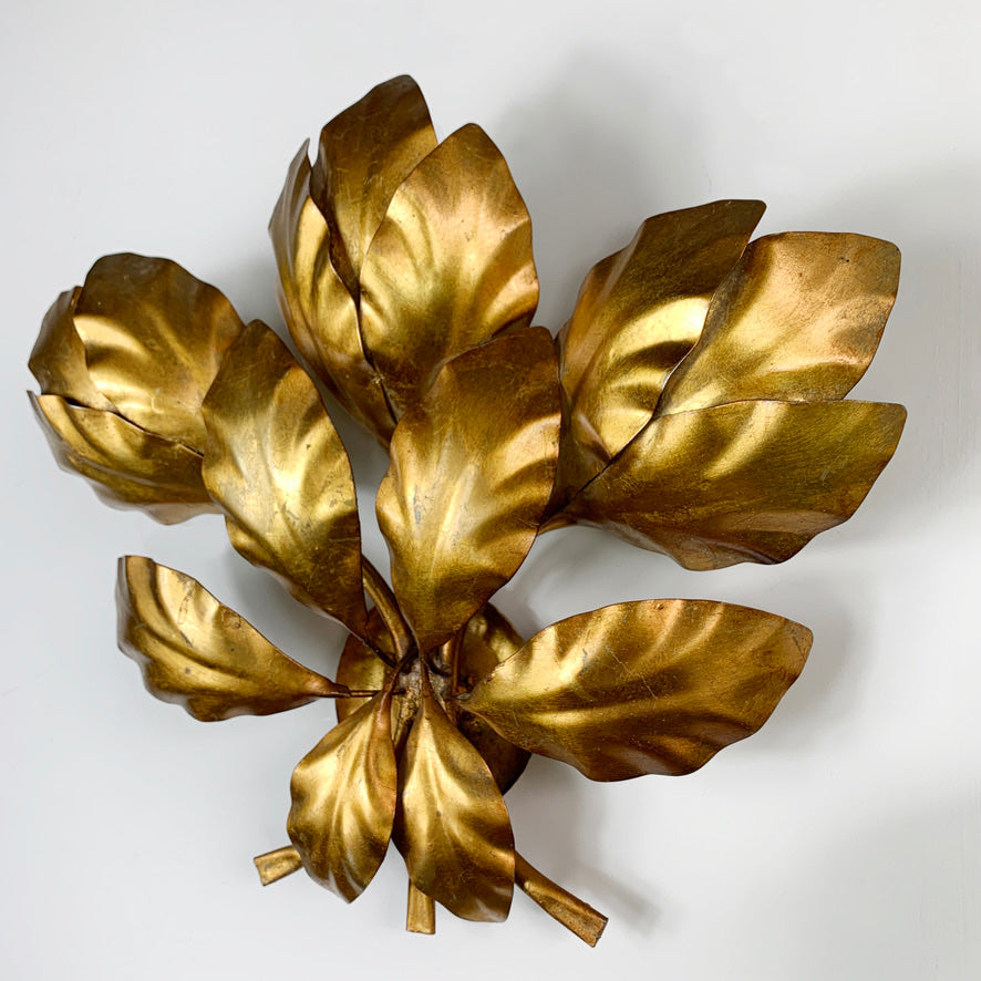 Hans Kogl Gold Leaf Wall Light