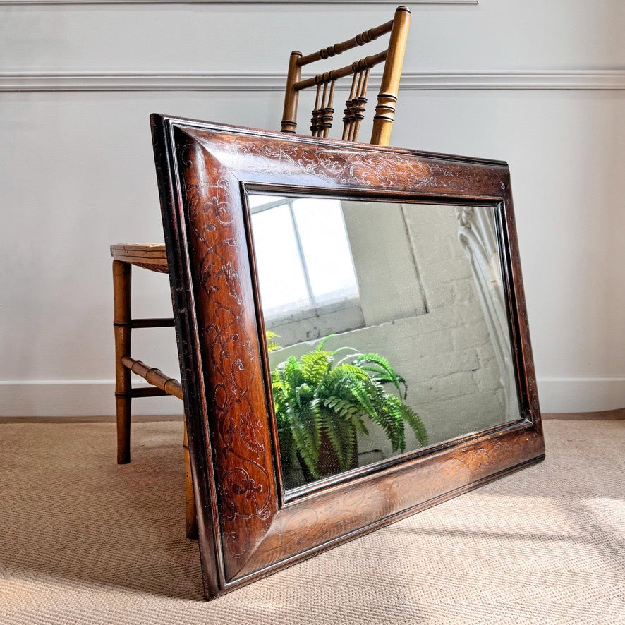 Antique Marquetry Mirror in the William and Mary style 18th Century
