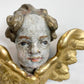 18th Century Giltwood and Polychrome Painted Putti/Cherub