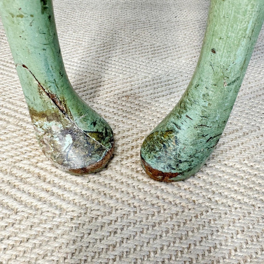 Pair of 19th Century Green Queen Anne Revival Chinoiserie Bergere Chairs