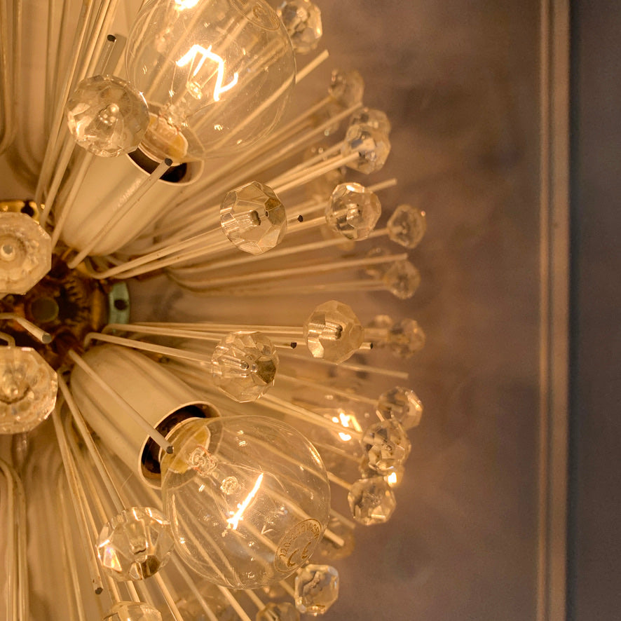 Sputnik Ceiling Light Snowball by Emil Stejnar for Rupert Nikoll