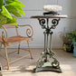Antique Cast and Wrought Iron Marble Top Orangery Table