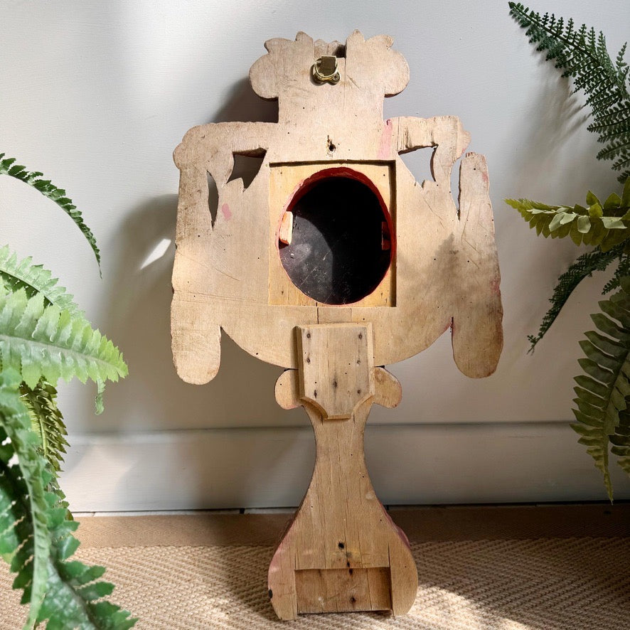 18th Century Painted Wooden Monstrance Mirror