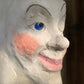 Large Folk Art Papier Mache Moon with Face