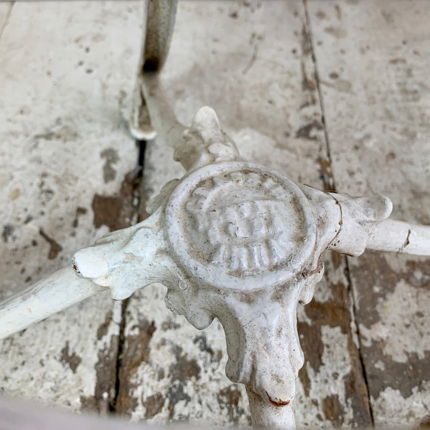 19th Century White Lions Paw Arras Orangery Chair