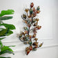 Exceptional Italian Hand Painted Holly Leaf Wall Sconce of Huge Scale