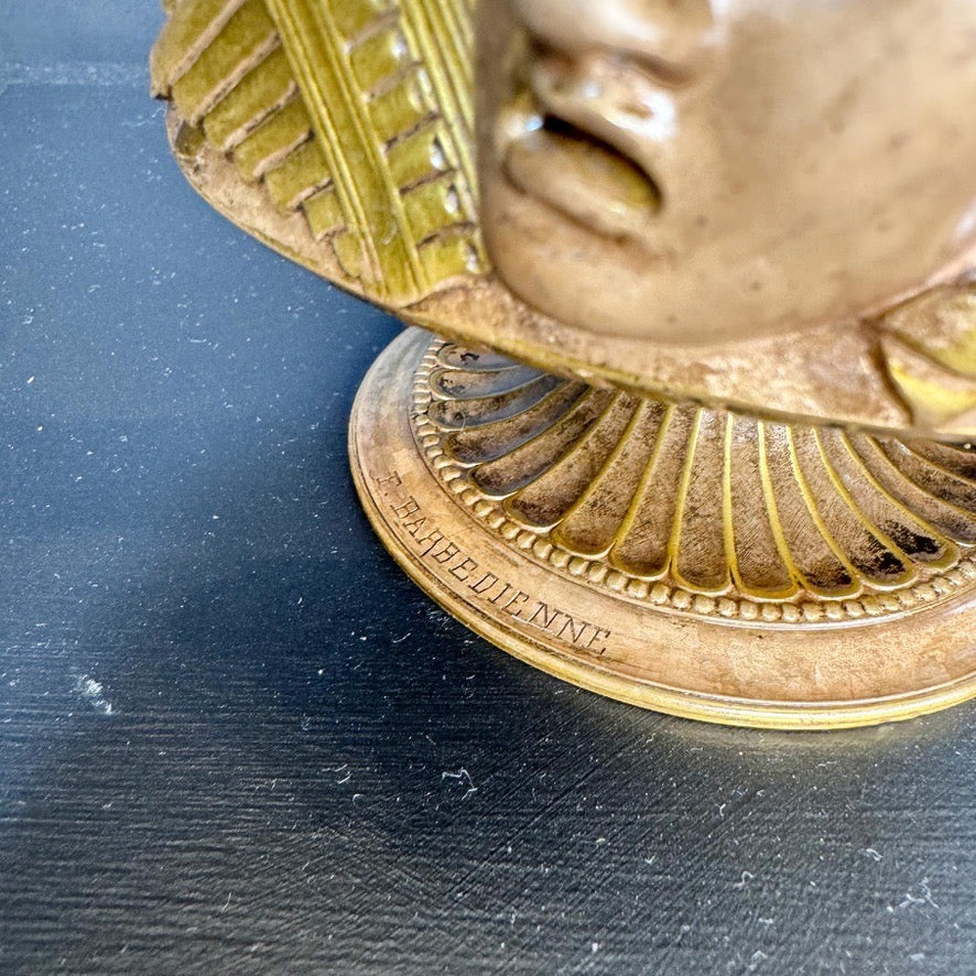 Pair of Ferdinand Barbedienne Low Handled Bronze Urns after the Zaffoli Borghese Vase