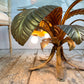 Sergio Terzani Illuminated Gold Palm Leaf Table 1970's