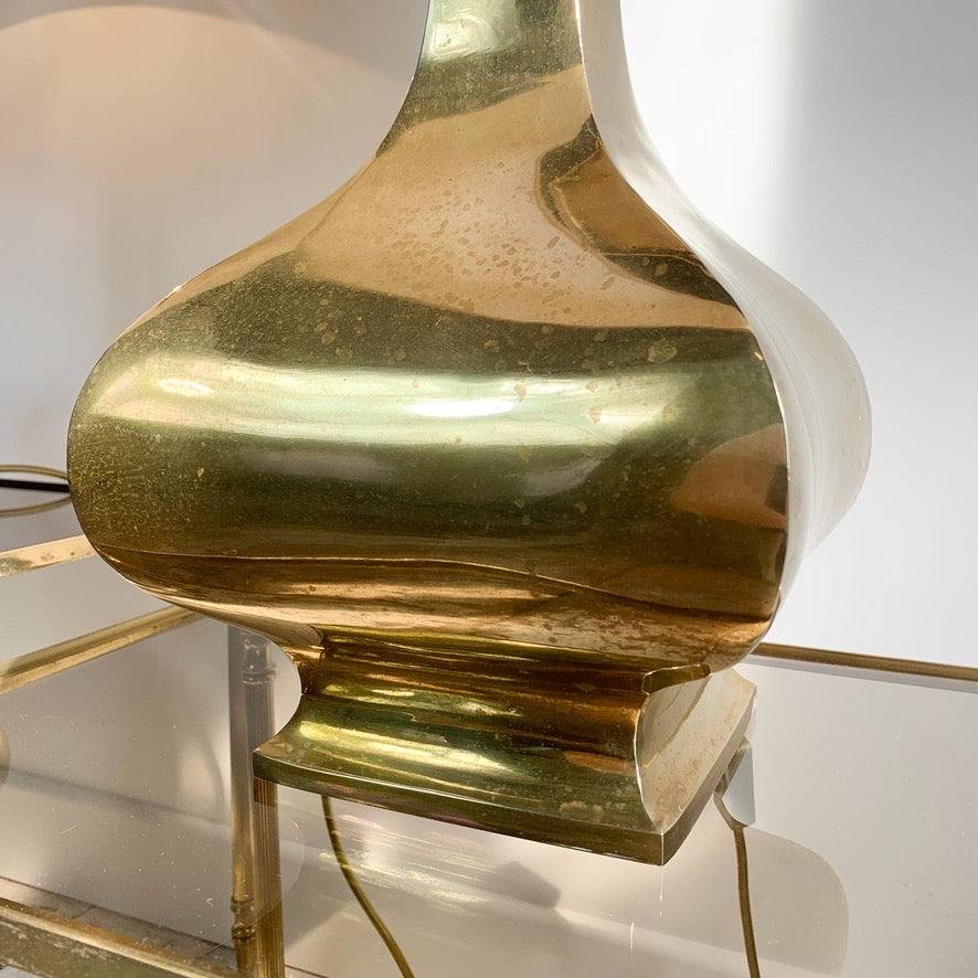 Pair of Gold Maria Pergay Brass Plated Table Lamps