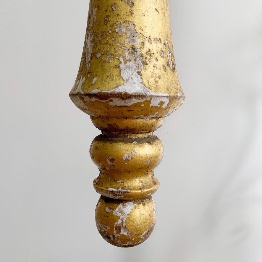 Early 19th Century Giltwood and Gesso Large Italian Cross