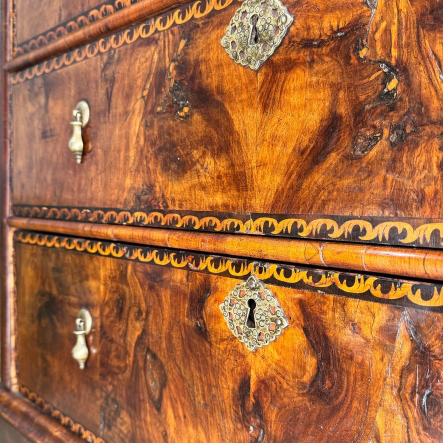 George II Parquetry Chest of Drawers Circa 1730