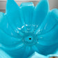 Jerome Massier Blue Glazed Faience Satyr Planter and Stand