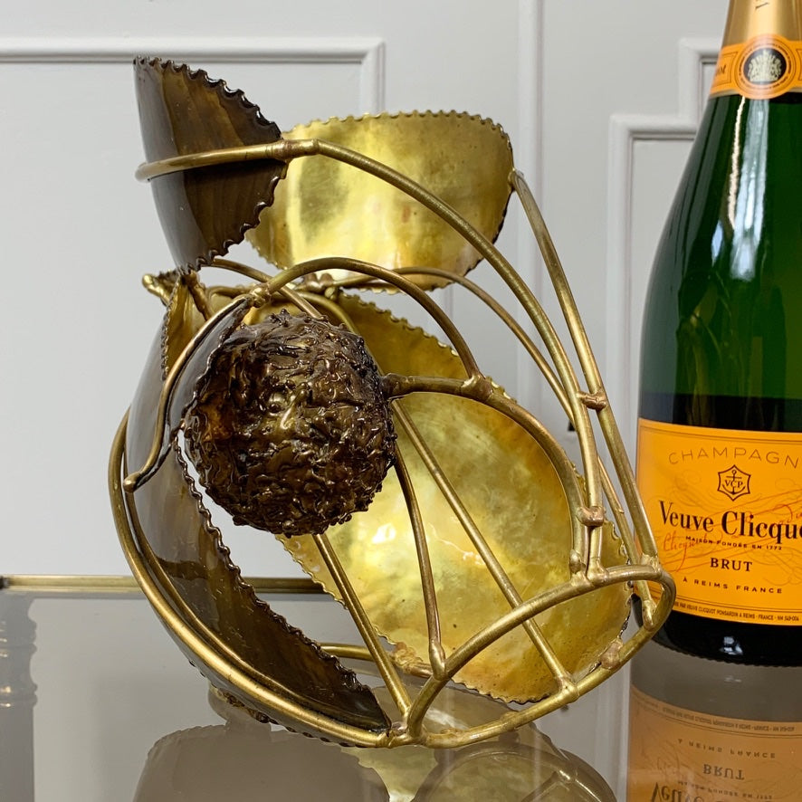 Richard Faure Gold 'Chestnut' Wine Bottle Cradle