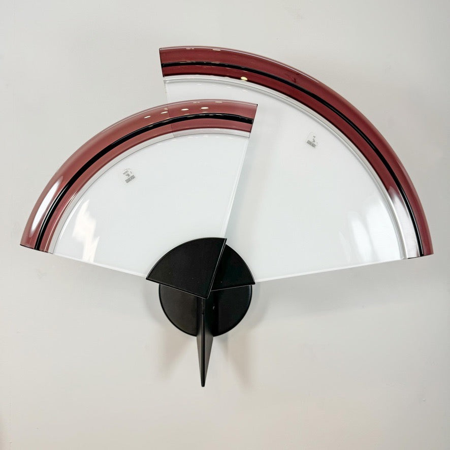Large Vetri Murano Glass Uchiwa Wall Light