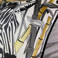 The Tropics Collection 'Zebra' Luxury Silk Cushion