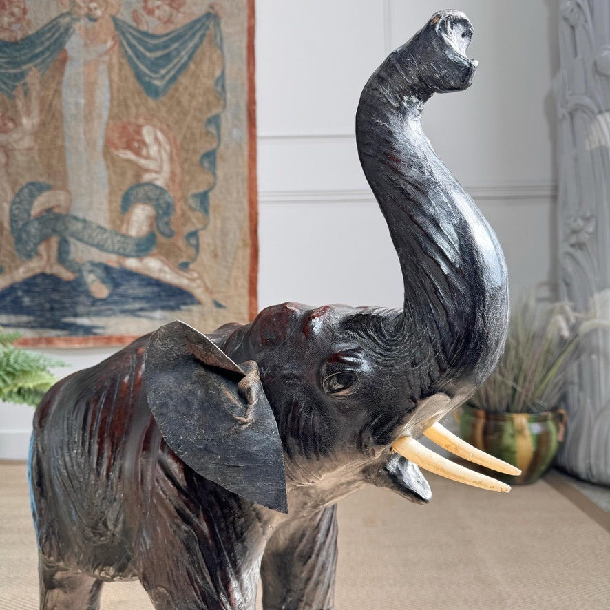 Liberty Of London Leather Elephant Foot Stool