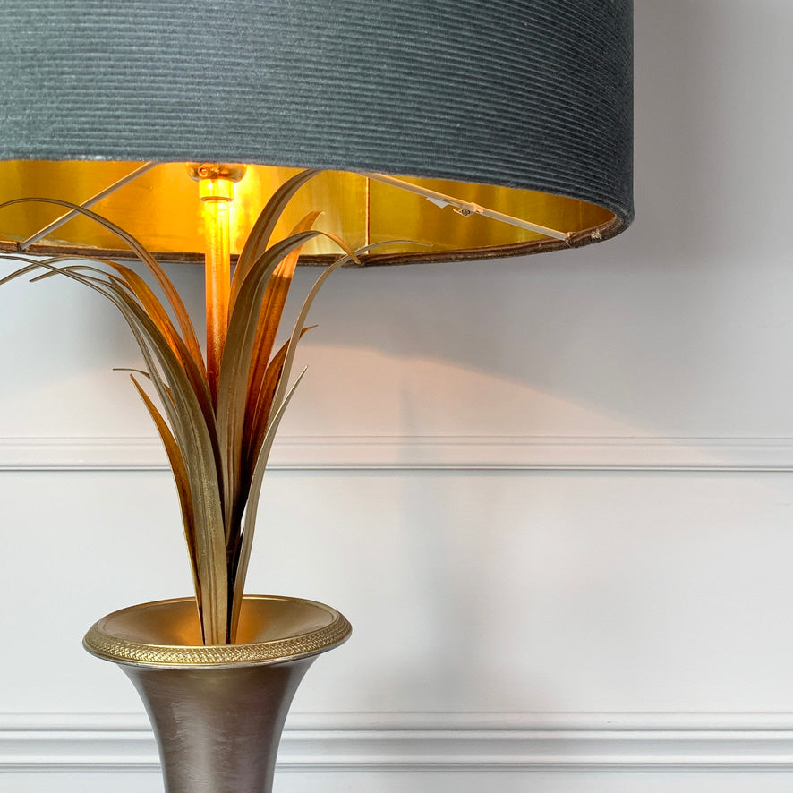 Maison Charles Vase Roseaux Silver & Gold Table Lamp