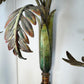 Antique Faux Bamboo Palm Leaf Wall Light France 1930's