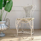 An Ornate White Regency Wirework Iron Chair