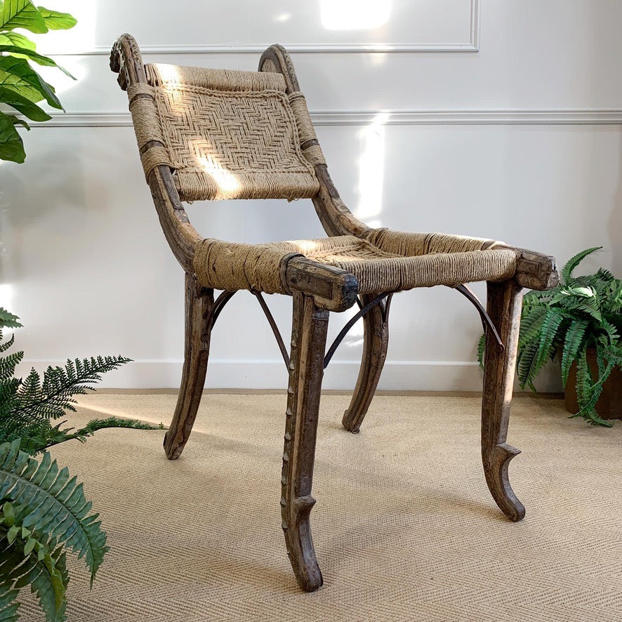19th Century Primitive Indian Chair
