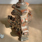 Large 19th Century Silver Baroque Gilt Wood Candlestick