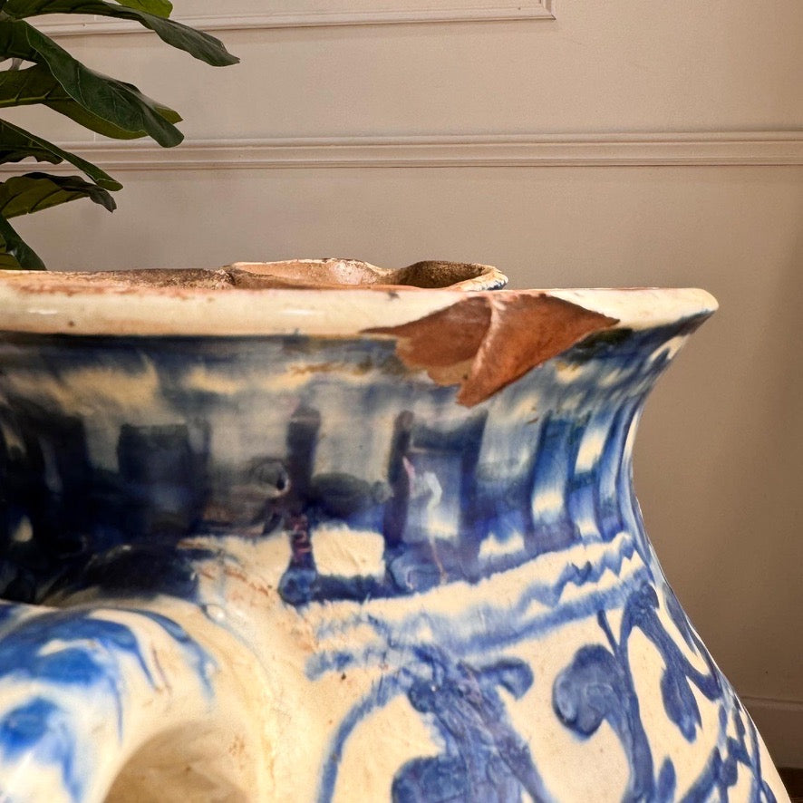 Antique Troita Popa Slipware Jug Romanian 1920's