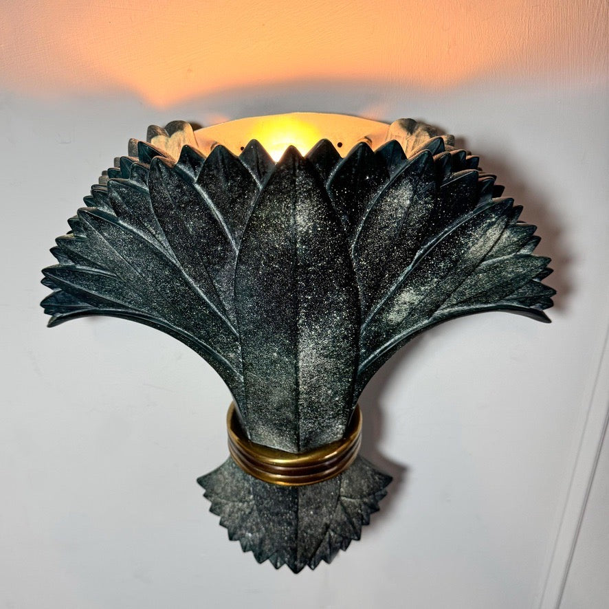 Mid-Century Mariner SA of Spain Leaf Uplighter
