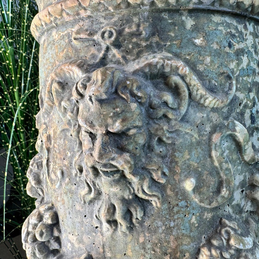 19th Century Satyr and Laurel Decorative Sundial Column
