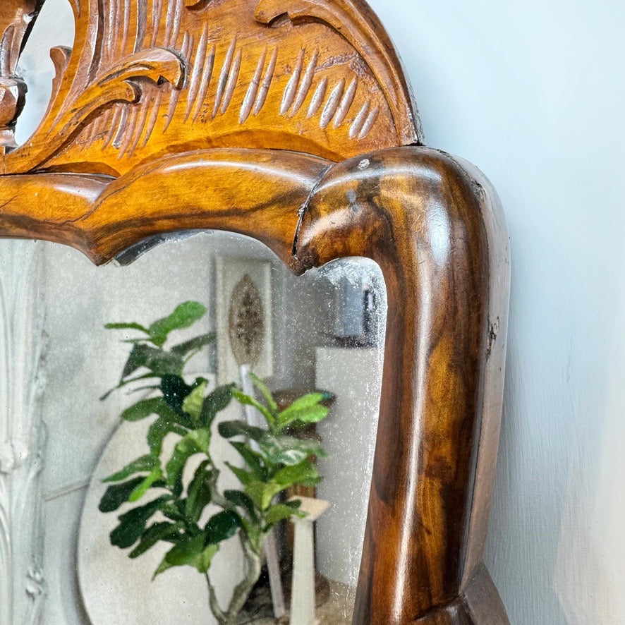 Queen Anne Walnut Mirror Circa 1715