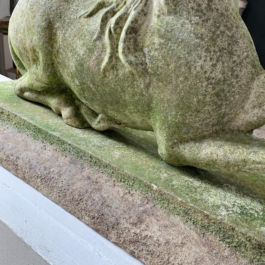 19th Century Heraldic Lion and Unicorn Statues