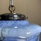 1920s German Art Deco Blue Glass Ceiling Pendant Light
