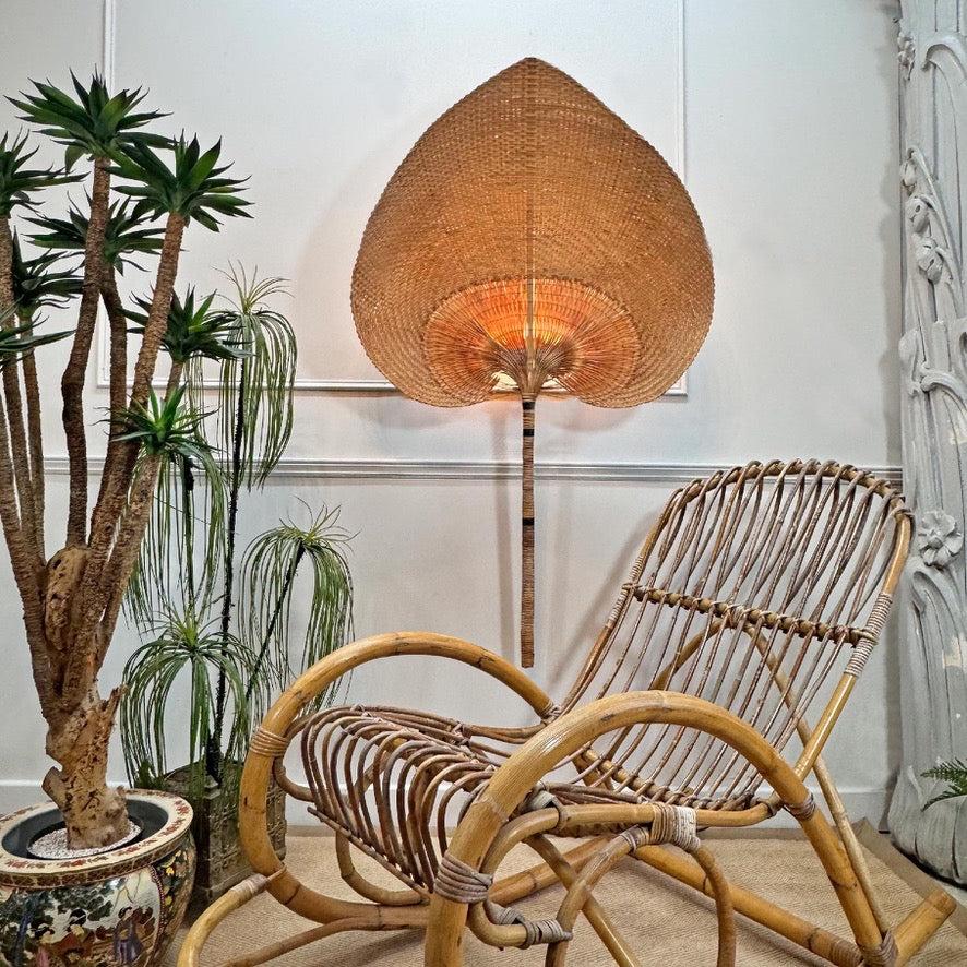 Large Ingo Maurer style Uchiwa Wall Light
