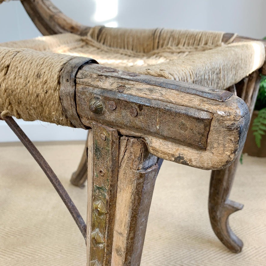 19th Century Primitive Indian Chair