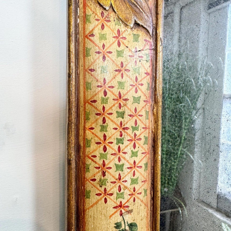 Queen Anne Style Floral Mirror 18th Century