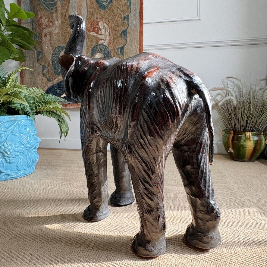 Liberty Of London Leather Elephant Foot Stool